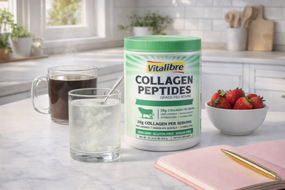 Grass-Fed Bovine Collagen Peptides Powder – Types I & III – Unflavored – 20g Collagen per Serving – Clean, Pure & Highly Bioavailable